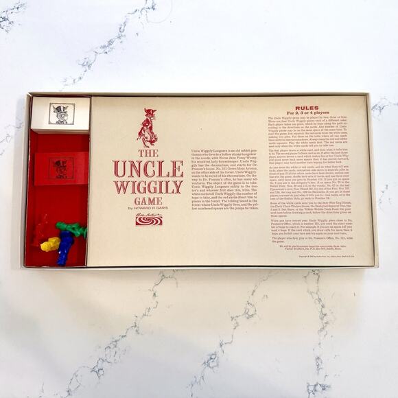 Vintage Uncle Wiggily Board Game — Parker Brothers 1970s Complete Classic - Picture 7 of 11